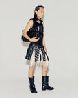 Solene Medium - Pebbled Black