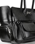 Solene Small - Pebbled Black