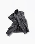 Aiden Leather Vest - Black
