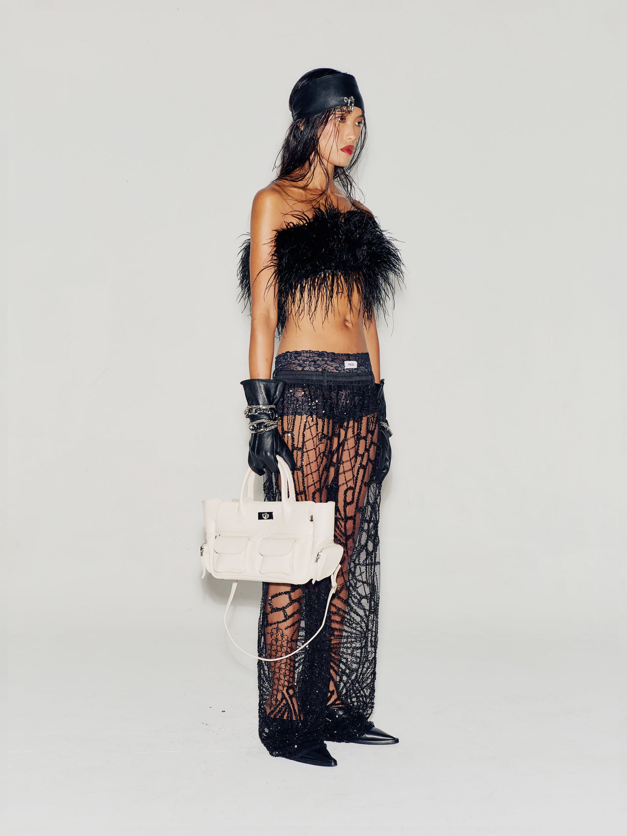 Solene Small - Pebbled Black