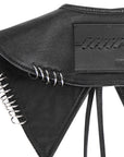 Leather Ring Collar - Black