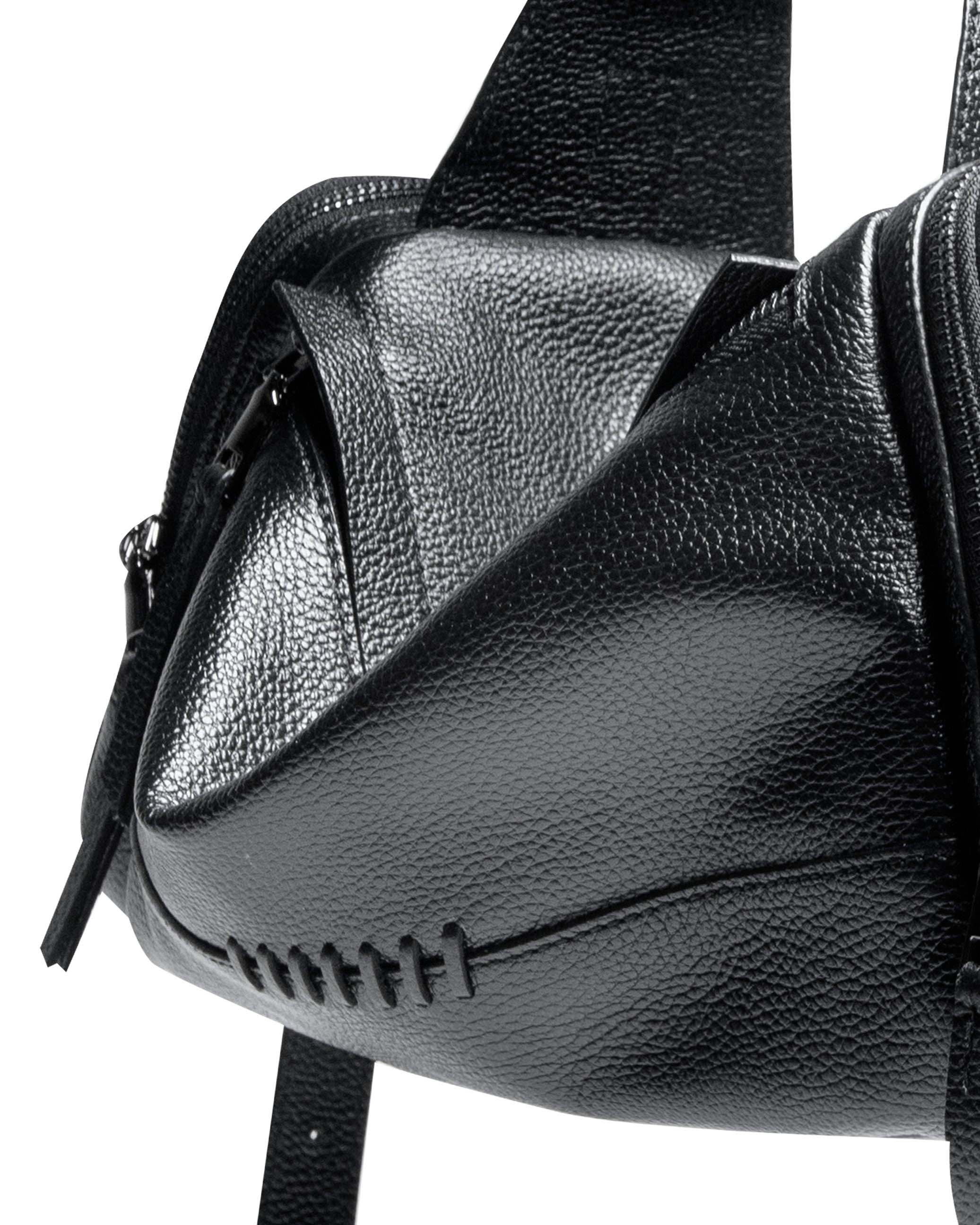 Elliot Large - Pebbled Black – PEAU